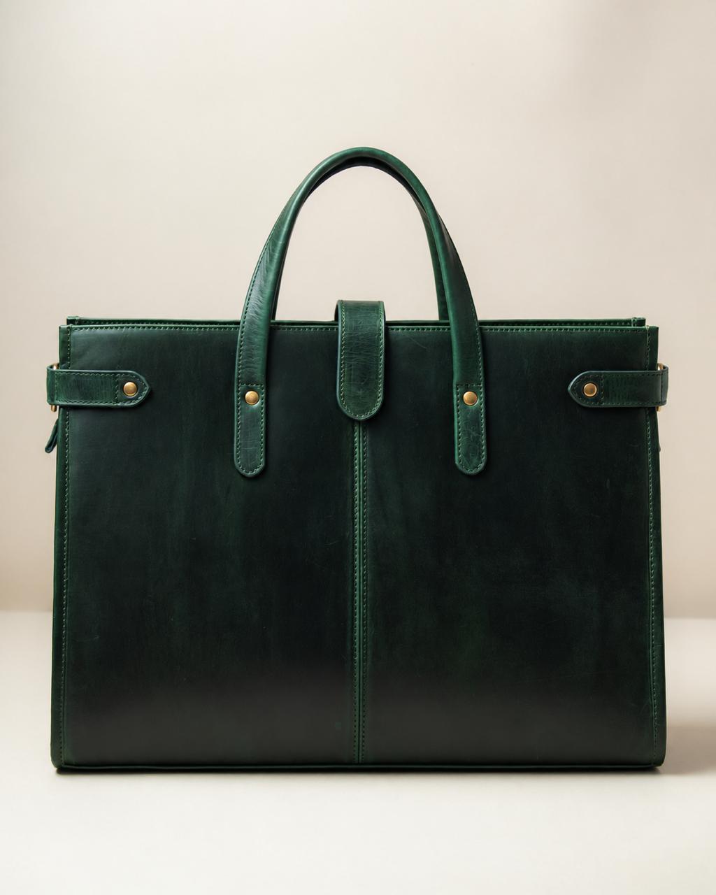 Marlowe Tote - Deep Jade Green